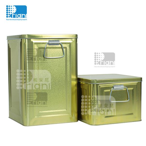 15L-20L Empty Metal Tin Cans Cooking Oil Tin Can Container For Tea Packaging