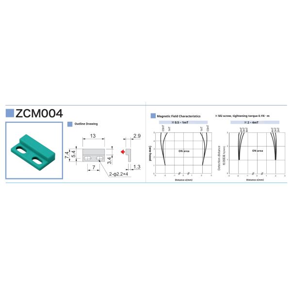 High Precision Positioning Applicable Composite Magnets Switching Magnet Material ZCM004