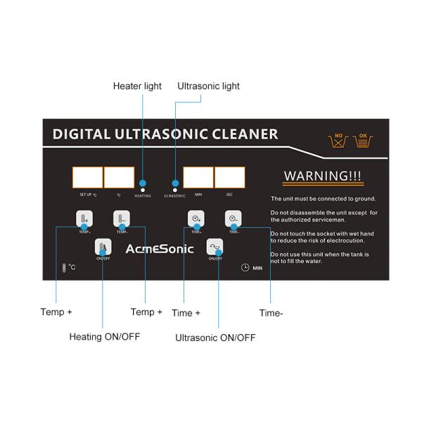 Ультразвуковая очистная машина 40 кГц Ультразвуковая ювелирная машина 600 Вт