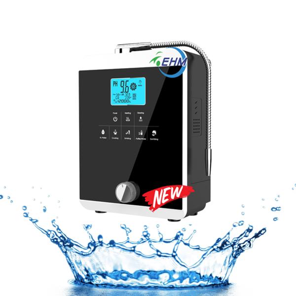 Ioniseur d'eau alcaline EHM 11 plaques avec 5 niveaux de pH et certification CE