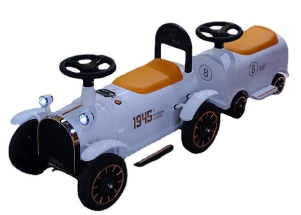 Dual Drive 12V Children Small Electric Train Rechargeable Two Seat Kids Car