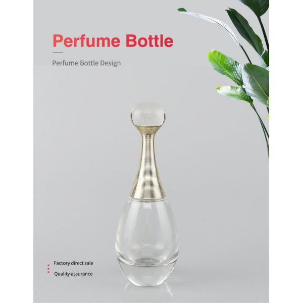 Customize Luxury Clear Glass Pump 100ml Perfume Bottle For Perfume Packaging
