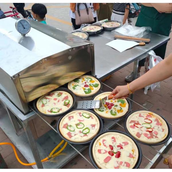 Food truck stainless steel commercial portable gas pizza oven