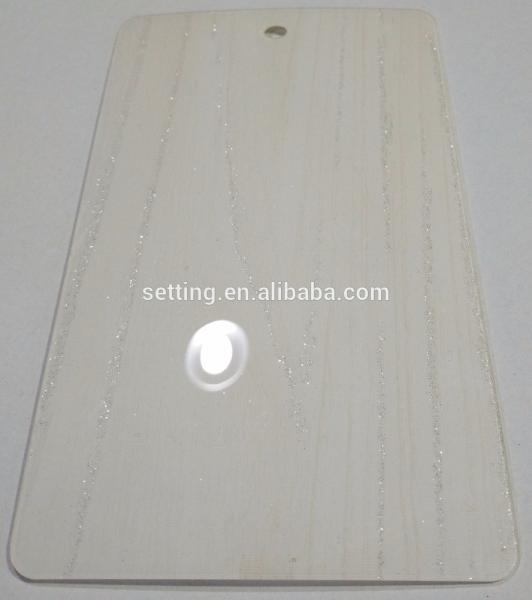 9mm high glossy acrylic board for shopping mall racks