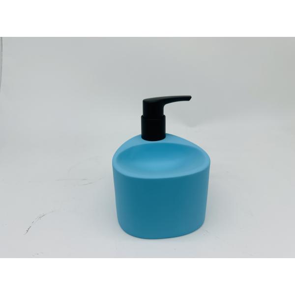 Utility Sink Caddy and Kitchen Utensil Caddy Polyresin Soap Dispenser with Cleaning Ball on Top Tray