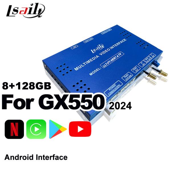 Pin to Pin Android Infotainment Interface для Lexus GX550 2024 RX NX LX ES Включает в себя YouTube, NetFlix, Google Play, Waze