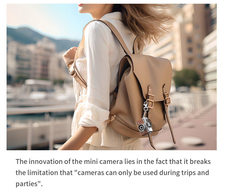 DLC Neck-Wearable Mini Camera | 48MP 1080P HD Flip Rotatable Lens Built-in Flash Filters Selfie Mode Video Recording Face