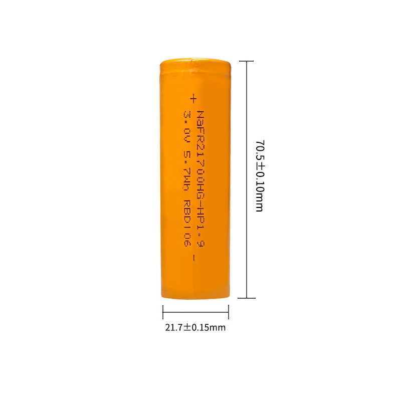 21700 Steel Casing Cylindrical Sodium Ion Cell 3.0V 1900mAh Sodium-ion Battery for Power Tools Flashlights Toys and RC Cars