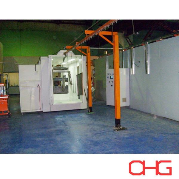 Customized Manual Powder Coating Line with Carbon Steel Spray Booth