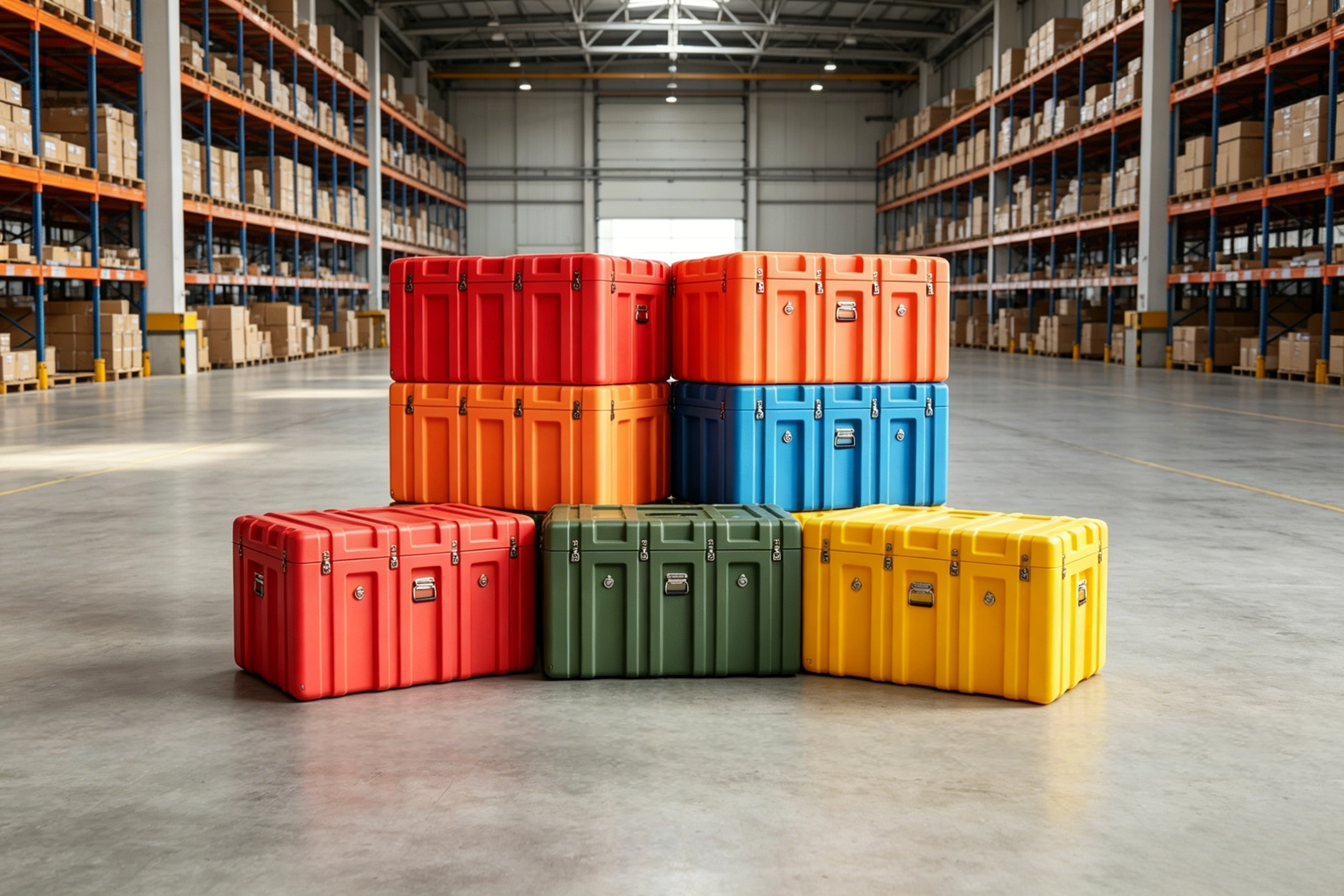 Aluminum Rotomolding Transit Box Mold Offering Smooth Surface Perfect for Transit Box Manufacturing and Mold Performance