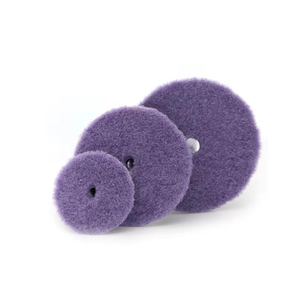 Car detailing manufacturer 155mm purple short wool polishing pad wool buffing pad