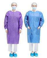 120X145cm Protective Surgical Medical Nonwoven SMS Lab Coat for Dental Clinic Hospital