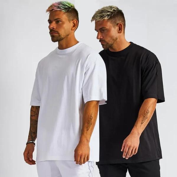Luxury Men Cotton T Shirts Cotton Loose Fit  Blank Oversized