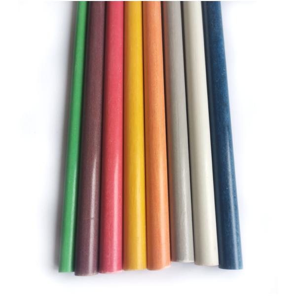 Customized Colors 7.9mm 9.5mm 11mm Fiberglass Tent Poles GFRP FRP Plastic Tent Rod Smooth