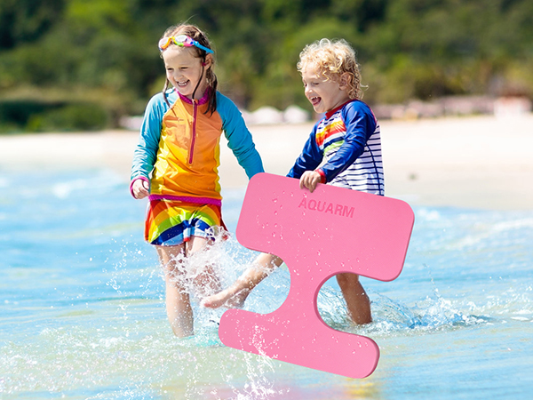 Foldable Pink TPE Pool Floats for Kids Woowave Design Swimming Water Saddle Seat