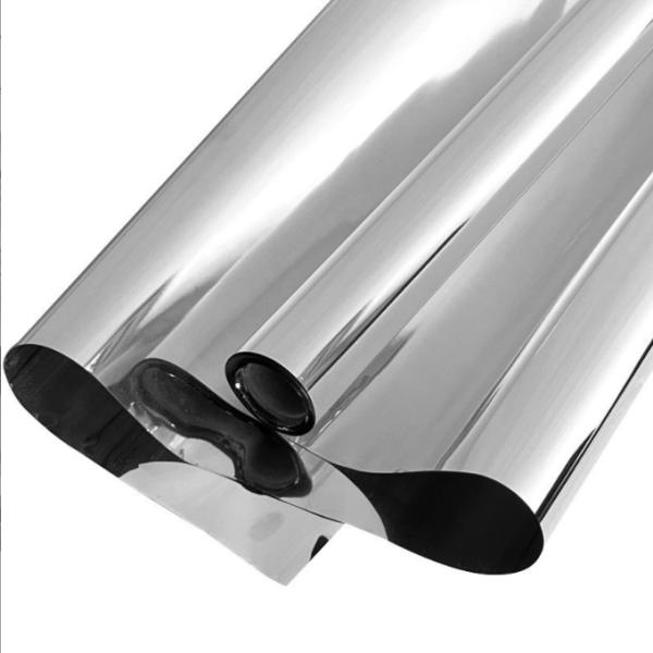 Papel de envoltura de flores de espejo plateado, papel de superficie de espejo reflectante, película de estaño de PVC, embalaje creativo de arte floral de ondas de agua