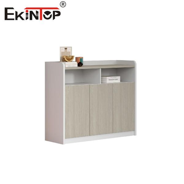 Minimalist Style Design Wooden Bookcase And File Cabinet For Home Office