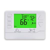 White 24V LCD 2 Heat / 1 Cool Air Conditioner Heat Pump Central Control Heating Thermostat for Home