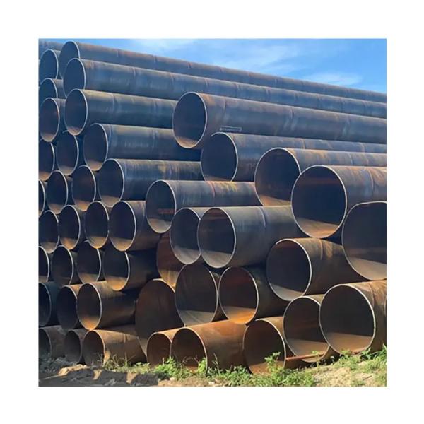5.8m 12m Tubo de aço de precisão PE revestido SS400 Q235 Tubos de aço soldados em espiral