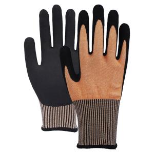 4X42E 13 Gauge Cut Resistant Nitrile Palm Gloves Touchscreen Safety Work Gloves