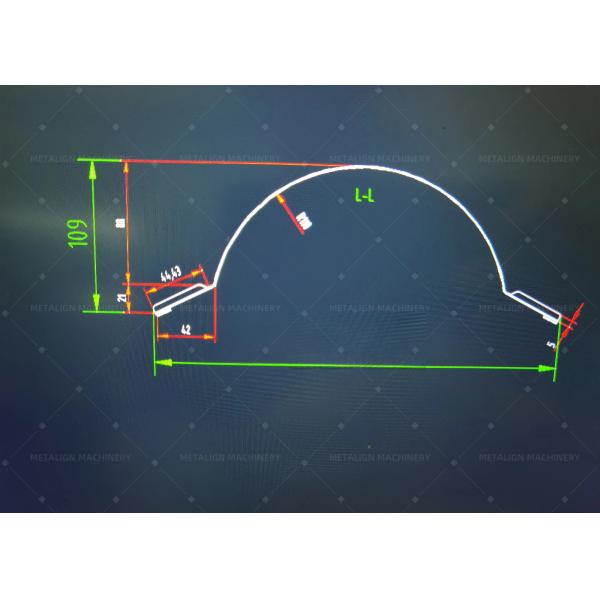 Máquina perfiladora de cumbreras con 18 estaciones de conformado para cubiertas metálicas de 0.3-0.8 mm a 15-20 m/min