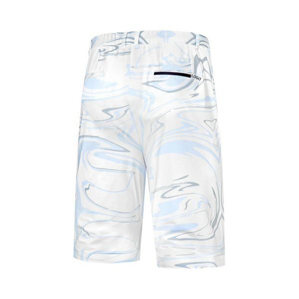 Custom OEM Men's Waterproof Printed Golf Sports Shorts Summer Casual Golf Pants