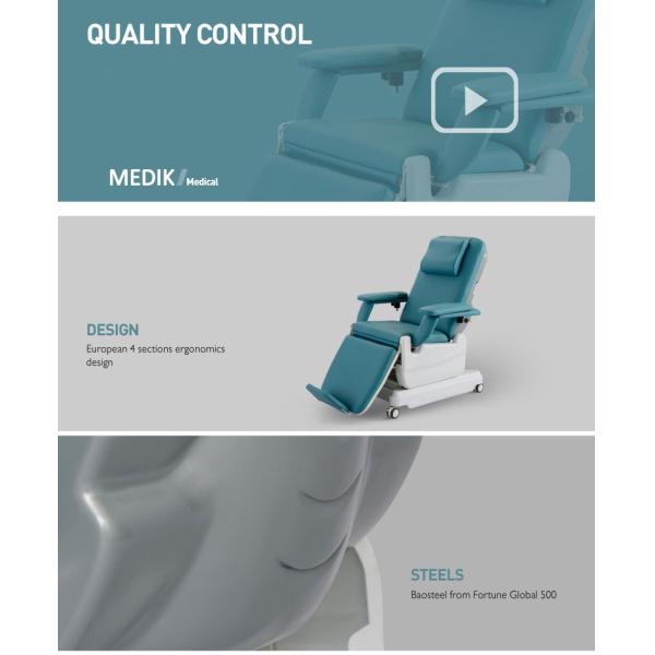 Зеленый мобильный стул донора, электрический стул чертежа крови