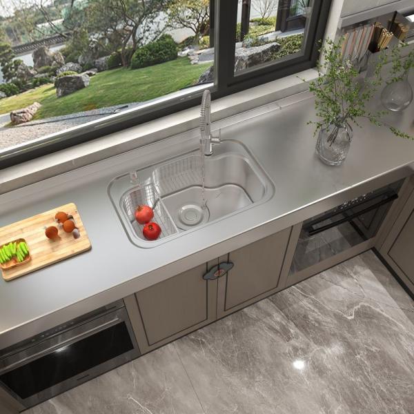 Новый китайский стиль Тиковый деревянный зерно кухонный шкаф У-образные кухонные блоки