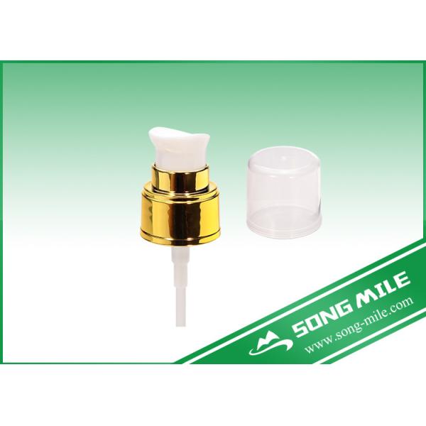 White and Gold UV Coating Treatment Cream Pump in Size 24/410