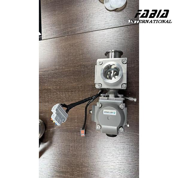 1/2 To 8 Inches KF40 SS316 Electric Heat Tracing Pneumatic Square Three-way Ball Valve L Type With Stainless Steel Body