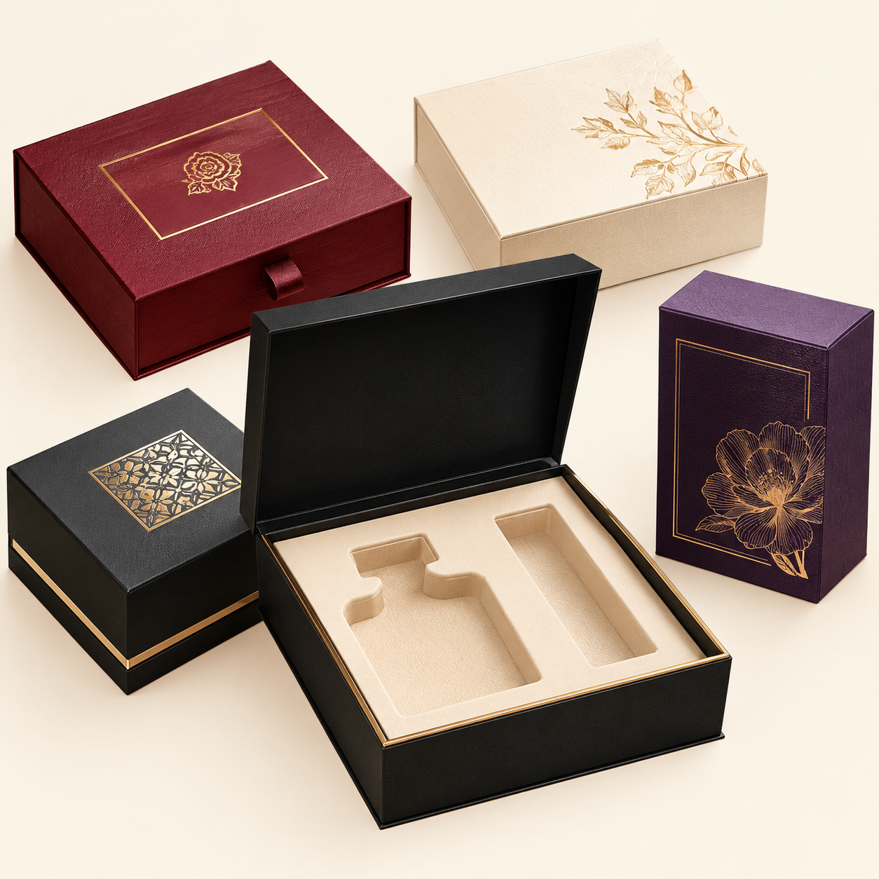 Elegant Design Cosmetic Packaging Box Durable Material And Perfect Size For Skincare And Beauty Products