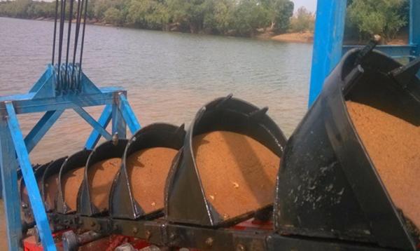 3200m3 Bucket Chain Dredger gold mining dredging machine river sand diamond mining dredge