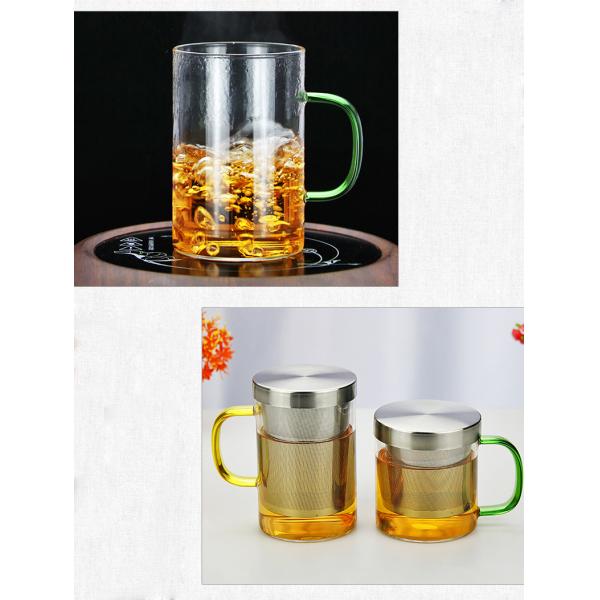 Холодная емкость 300мл/400мл чашки Инфузер чая создателя чая брев стеклянная для дома