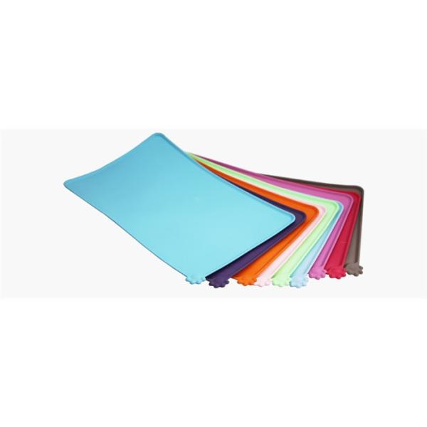 Food Grade Soft Premium Dogs Cats Non-spill Pad Placemat Natural Silicone Mat For Travel