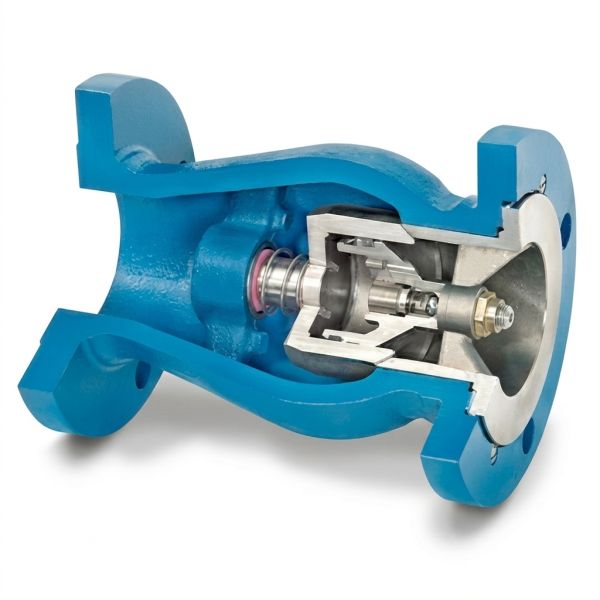 Axial Flow Non Slam Check Valve Class150 Flanged Ductile Iron Silent Check Valve for Pump Station Outlet