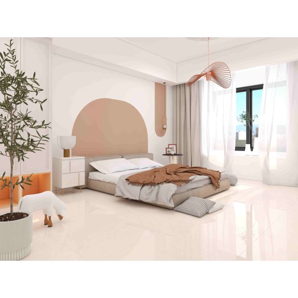 Vente chaude Jaune 600 x 600mm Nouveau design Résistant à l'usure Marbre Corps complet Porcelaine Carrelage de sol intérieur