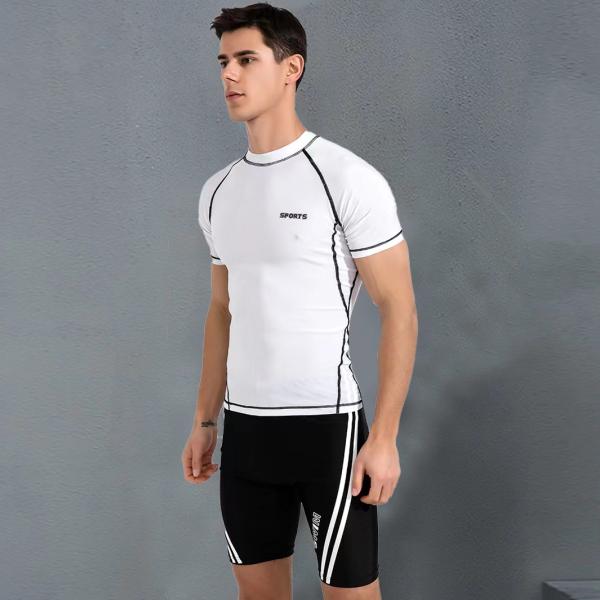 Swimwear людей молодости костюма подныривания купальника белых двухкусочных людей двухкусочный