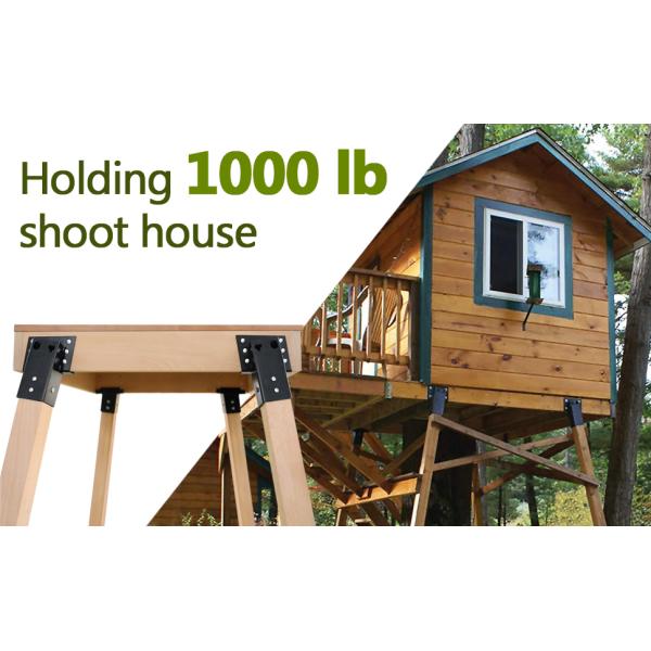 Elevator 4x4 Cierro ciego Soporte de ángulo al aire libre Soporte de ángulo exterior para plataforma Pérgolas Observación de la cubierta de la cubierta de la plataforma