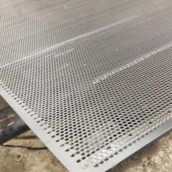 ASTM 201 202 Perforated SS Plate Porous Round Hole Screen Metal Punching Mesh Sheet
