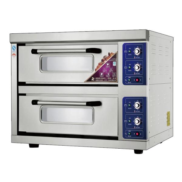 2 Decks 2 Trays Stainless Steel Electric Baking Ovens Laminated-Type Features Energy-Saving Temperature Range 20~300°C