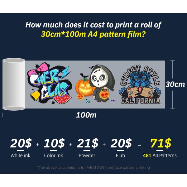 Imprimante Ingani Dtf de 30 cm à 2 têtes de shaker Imprimante Dtf à tête Xp600 ou I1600