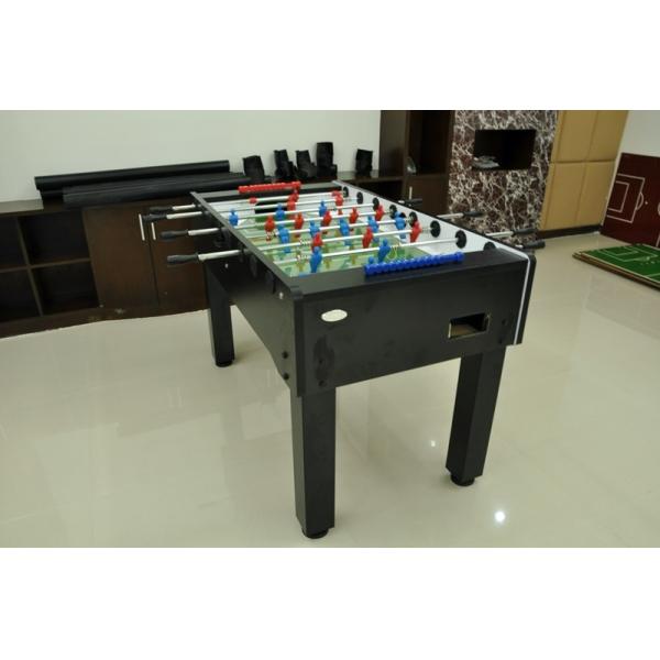 Professional 5 FT Soccer Game Table Wood Color Steel Rod For Entertainment