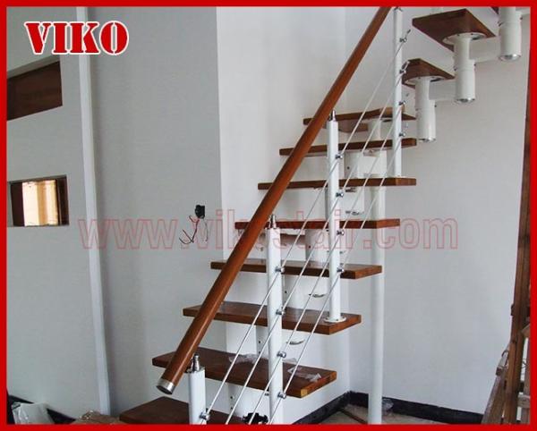 Steel Cable Stair VK73SC Handrail Beech 304 Stainless Steel Aluminum Baluster  Treed BeechGlass Carbon SteelPowder-coate
