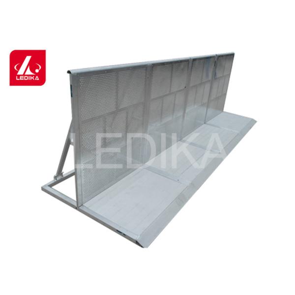 Square Folding Metal Crowd Control Barrier Fence Barricade System 30 KG Weight