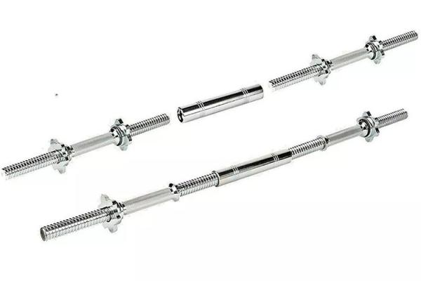 30cm Long Adjustable Weightlifting Barbell Bar Spinlock Dumbbell Bar Connector