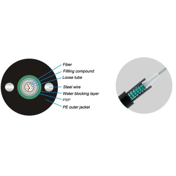 Китай Производитель волоконно-оптического кабеля FTTH волоконно-оптический кабель SM G652D 12 волоконно-оптический кабель