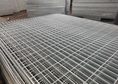 Silver Q235 Stainless Steel Floor Grating Hot Dip Galvanized High Strength