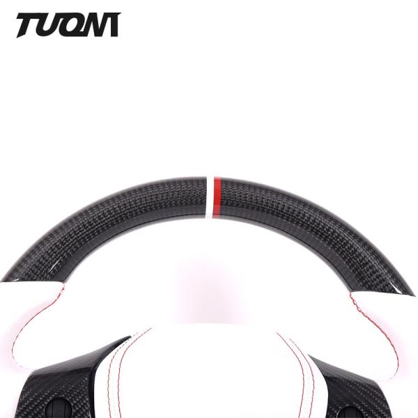 350mm Tesla Carbon Fiber Steering Wheel Yoke Model 3 X Y Twill Weave