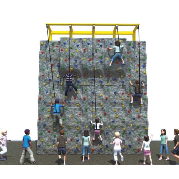 Vertical Outdoor Kids Climbing Equipment , Childrens Climbing Frames For Their Competition