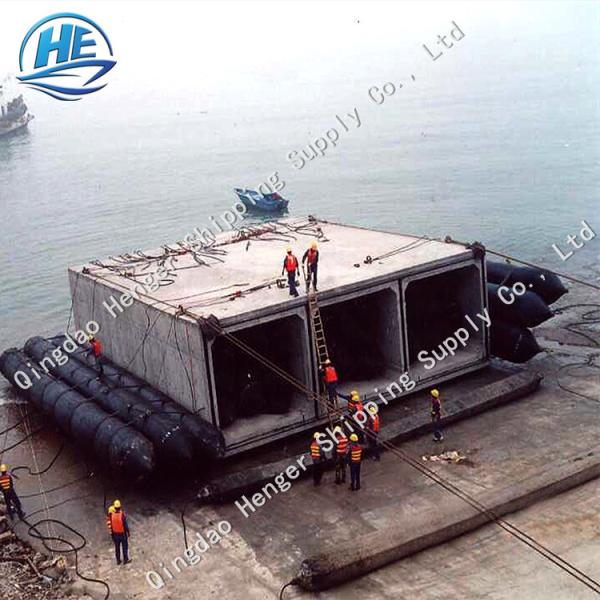 High Pressure Black Shiping Launching Heavy Lifting Inflatable Marine Rubber Airbag